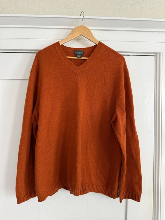 Banana Republic Other - Banana Republic Men's 100% Cashmere Sweater - Rust Orange